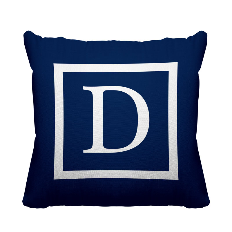 Coussin Colter, L 17 po x H 17 po, Bleu marine, H 17 po x l 17 po