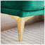 Canapé Chesterfield 3 places en velours l 82,5 po x P 32,75 po x H 30,25 po