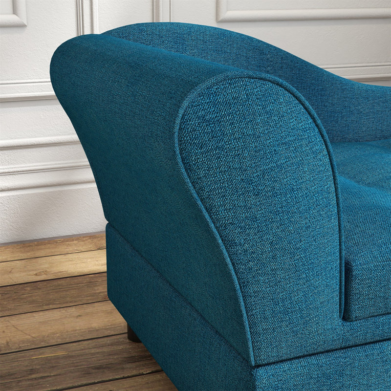 Blue Velvet Elevated Pet Sofa with Hidden Storage