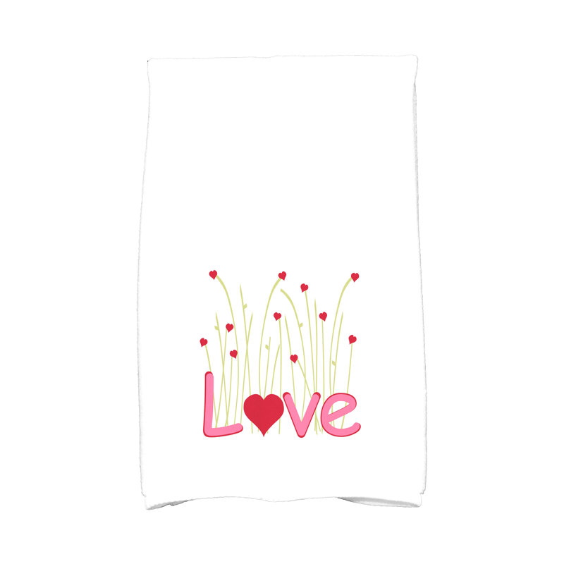 Débarbouillette Love Valentine, Rouge