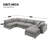 [VIDEO Provided][New]130*65" Modern Modular Cloud Sofa Bed