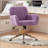 Artificial rabbit hair Home Office Chair with Metal Base, Adjustable Desk Chair Swivel Office Chair, Vanity Chair-766076665