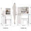 Table de chevet 37 "avec miroir coulissant et tabouret, armoire de rangement grande capacité | Idée cadeau-722834826