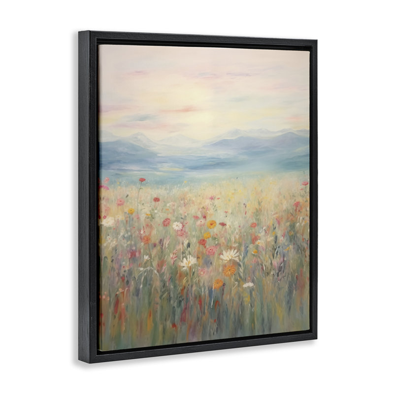  Art mural sur toile Floater, Cadre flottant noir de jais, H 21 po x l 17 po
