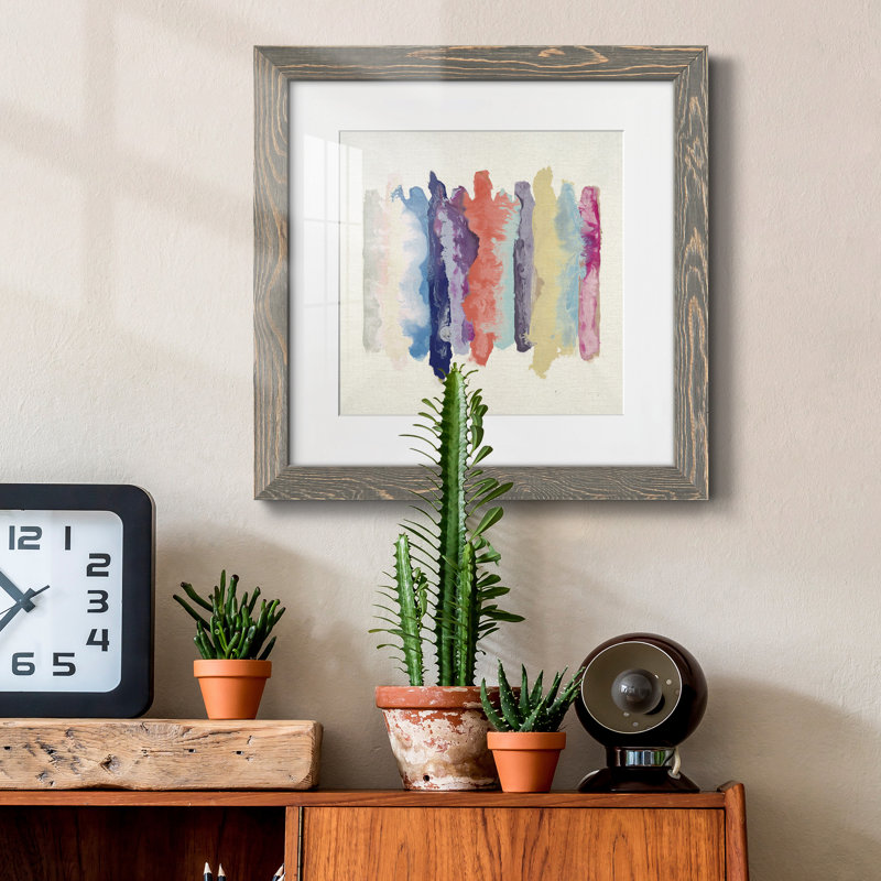 «Flowing Energy I» - peinture encadrée, H 17 po x l 17 po x P 1,5 po, Papier gris