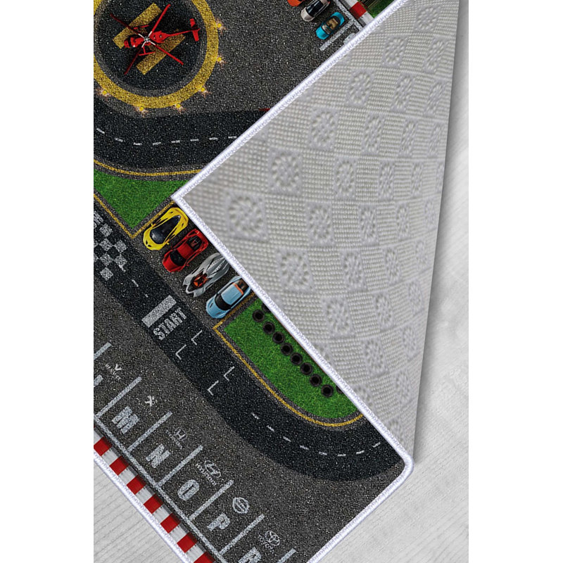 Stylish Hall Carpet, 2.6 x 4.9 Feet, 100% Polyester, 650 g/m² | Antibacterial, Non-Slip PVC Underside, 0.3 in Pile Height | Machine Washable, 3D Digital Printing, Perfect for Any Entryway or Living Space