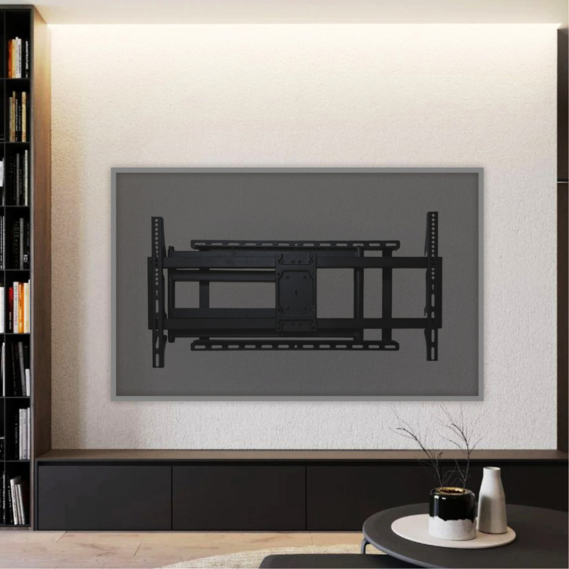 Support mural ajustable pour téléviseur, rotation et inclinaison de 40 à 120 pouces, capacité maximale de 800 x 400 mm, 132 lb pour les téléviseurs de 120 po, avec options d'inclinaison,