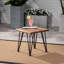 Table d'appoint en bois et métal Zion