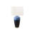 Table Lamp, 29 Inch, Gradient Blue Ceramic Body, Ivory Polyester Shade