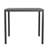Indoor/Outdoor Commercial Steel Patio Table with Poly Resin Slatted Top