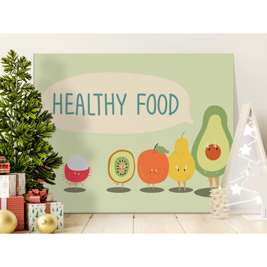Healthy Food Cute Fruit Canvas Print