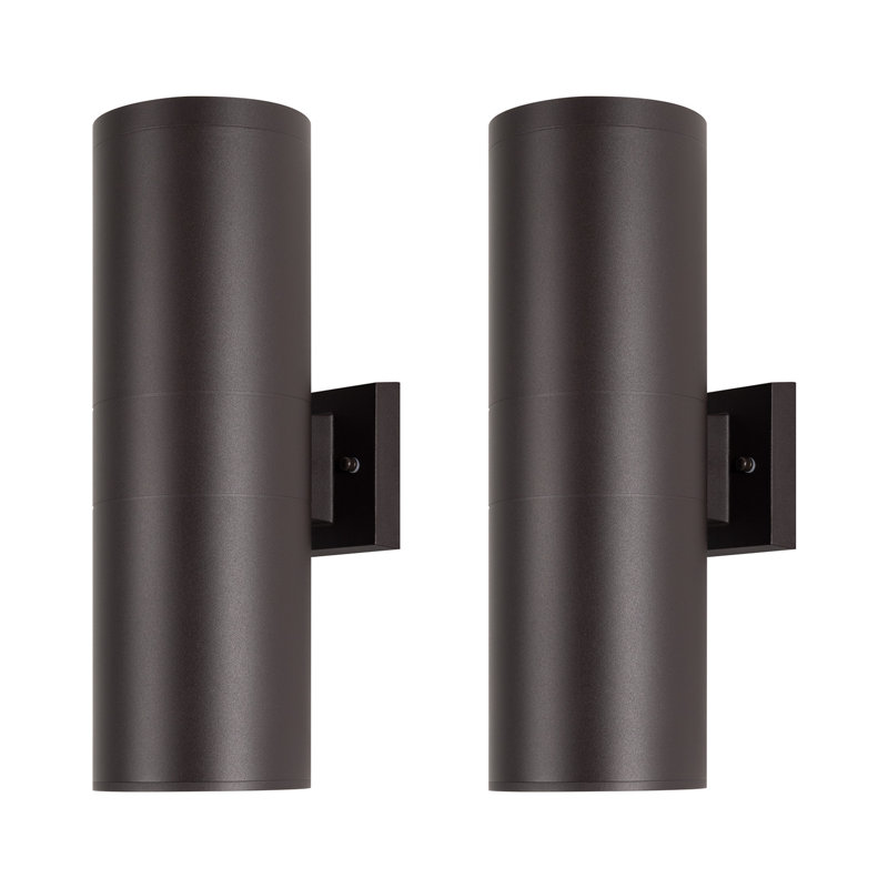 Raley 2- Bulb Outdoor Wall Lantern, Oil Rubbed Bronze, 18" H x 5.91" W x 8.46" D