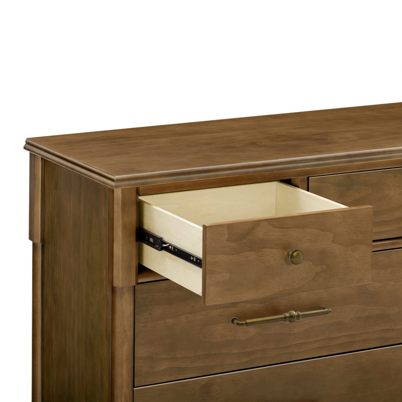 Alouette 7-Drawer Assembled Dresser, Natural Walnut