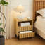 Table de chevet 2 tiroirs Wooden Stripe-878402833