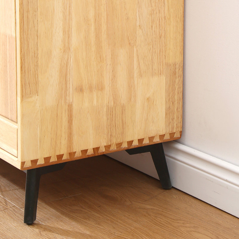 Solid  Rubber Wood Console Cabinet