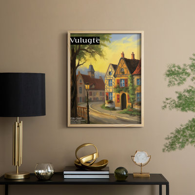 LANDSCAPES Series CCLXXI Framed Print - Solid Wood