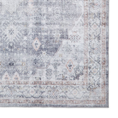 Tabriz area rug Digitally Printed Rectangle Grey