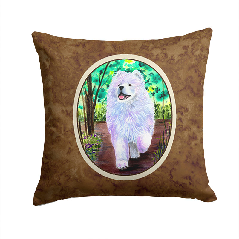Coussin intérieur/extérieur brun samoyède