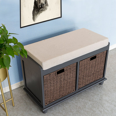 Banc de rangement en tissu Arnott