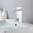 Single Hole Waterfall Bathroom Faucet With Deck Plate With Drain-86181282