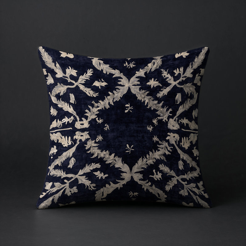 Coussin décoratif intérieur et extérieur Modern, Gris géométrique 38, Carré 18 po