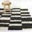 Keil Charcoal Checkered Shag Area Rug-142118772