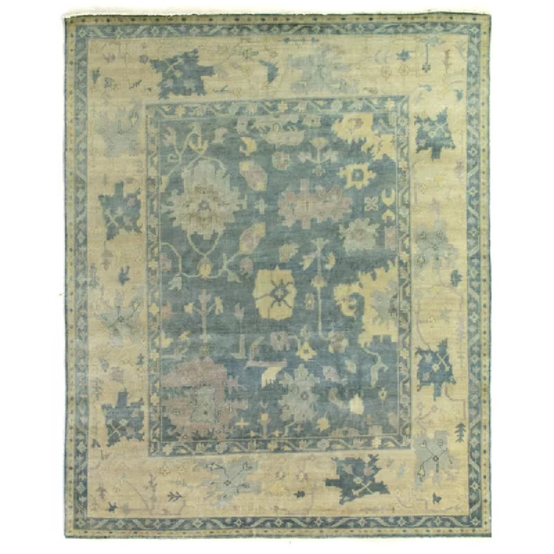 Antique Weave Oushak Wool Oriental Area Rug, Rectangle 14' x 18'