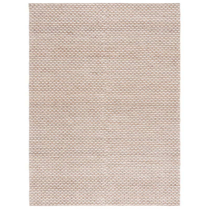 Kiano Natural Fiber Hand Woven Jute Pile Rug, Rectangle 8' x 10'