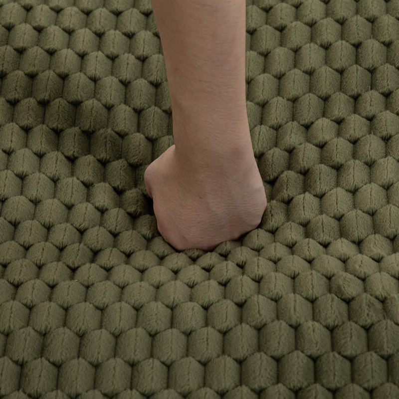 Fauteuil berçant adulte en velours côtelé, Vert antique