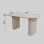 Ensemble de table de salle à manger et de chaise de salle à manger 63 po en MDF 63 po-1328835552