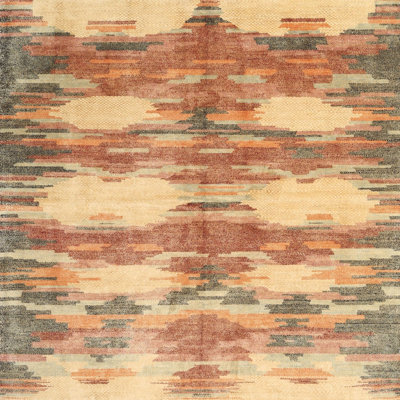 Tapis contemporain orange / jaune