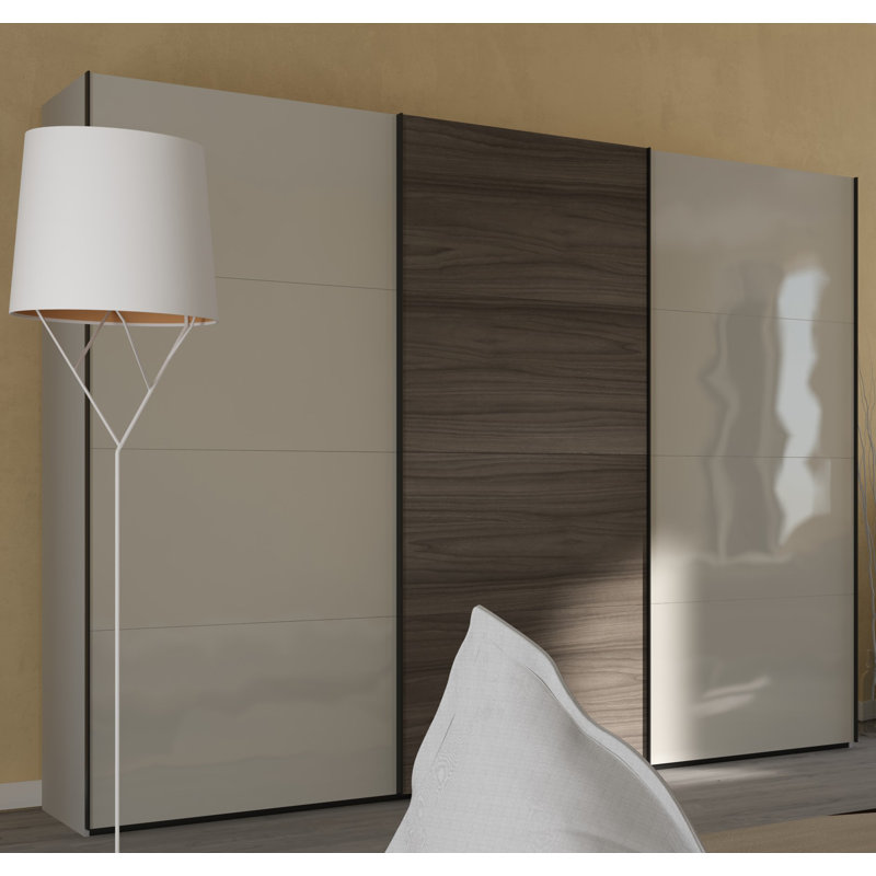 Blocco 3 Door Manufactured Wood Wardrobe