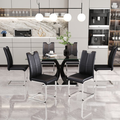 Klinges Pedestal Base Dining Set