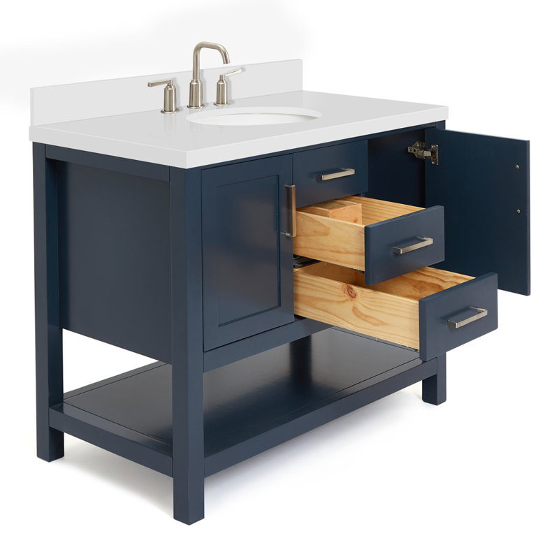 Bayhill 43'' W Single Vanity, Midnight Blue