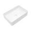 Lavabo de salle de bain rectangulaire en céramique