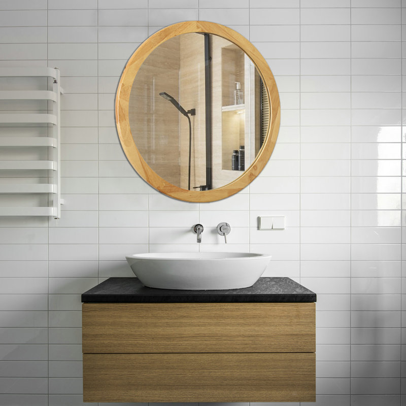 Miroir de salle de bain Hollands, 24,41 po x 24,41 po