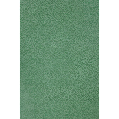 Leopardess Jade Green Hand-Tufted Responsible Wool Rug