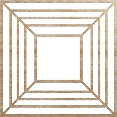 Médaillon de plafond 18 pi x 18 po x P 6 5/8 po x P 1/4 po Raven