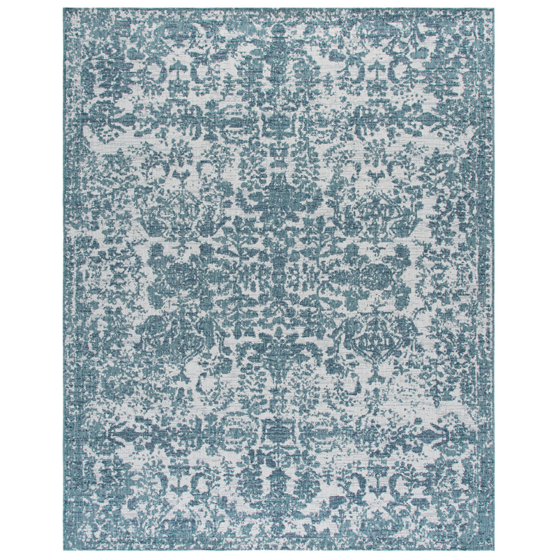 Courtyard Power Loom Polypropylene Plastic; Polyester Oriental Indoor / Outdoor Rug, 4'-0" x 5'-7" Rectangle