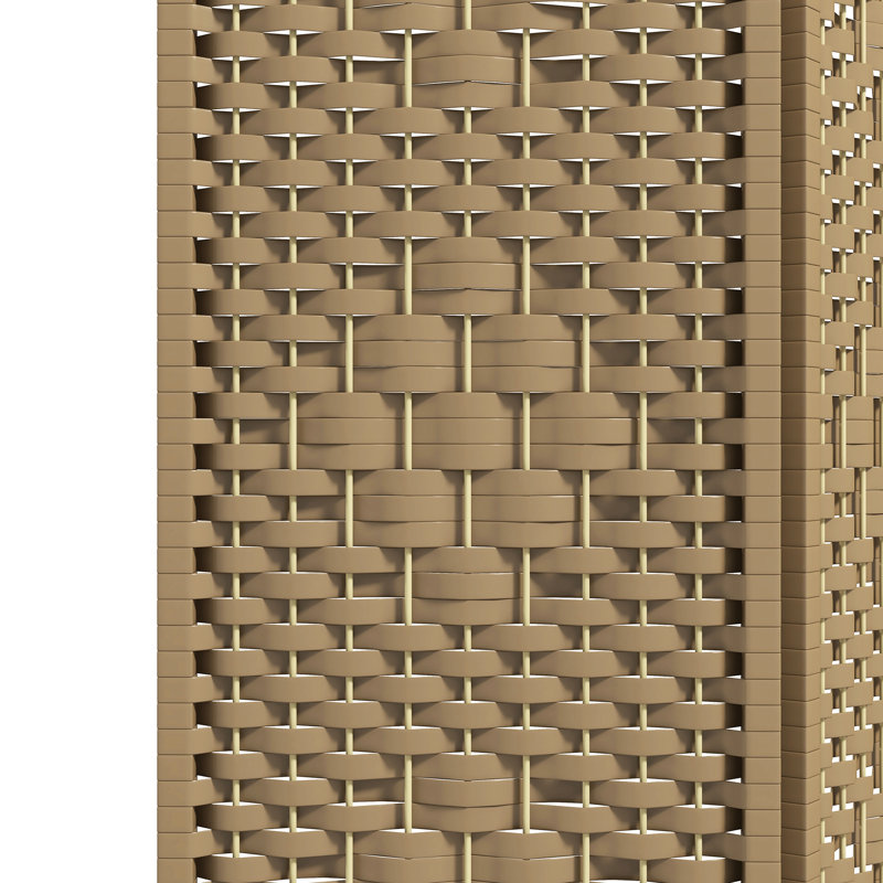 Écran d'intimité à 3 panneaux, 5,6 pi Style en bois naturel. Cloison tissée à la main pour plus d'intimité. Convient au salon, à la chambre à coucher ou au bureau à domicile. , Permet l'air et. Rangement pliable. Aucune cloison requise