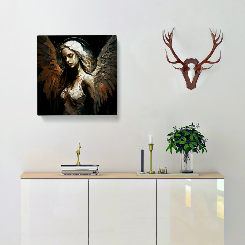 Angel Graphic Art - No Frame Print, 35cm H x 35cm W x 3cm D