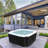 ALEKO Aleko 120 Volt 6 Person Plastic Square Inflatable Hot Tub-54548596