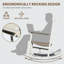 Ensemble de 3 chaises berçantes en PEHD d'extérieur, chaises berçantes surdimensionnées pour le porche et la cour