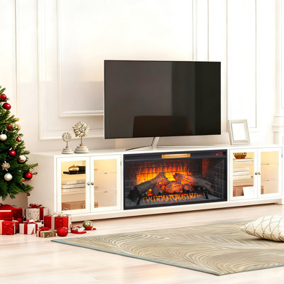 Foyer électrique 42 pouces à infrarouge avec garniture amovible, double précaution, puissance de 1 500 W, 4 degrés de luminosité de la flamme / homologation UL, 5018 sorties de chaleur, 2 styles de fixation, effet réglable pour la décoration intérieure