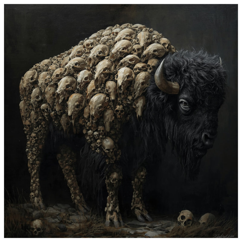 Coussins Buffalo, 20 x 20 inches