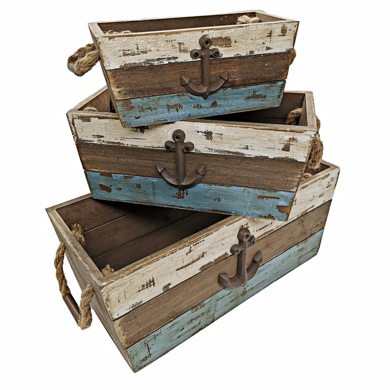 Breakwater Bay Solid Wood Decorative Bin
