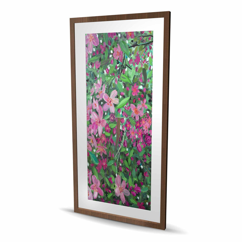 Motif de cerisier en fleurs sur fond de chambre à coucher | Décoration intérieure, Brun, H 48 po x l 24 po