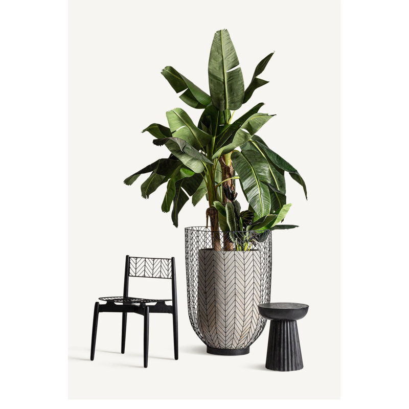 Table d'appoint Plisse, Noir, noir, noir, noir