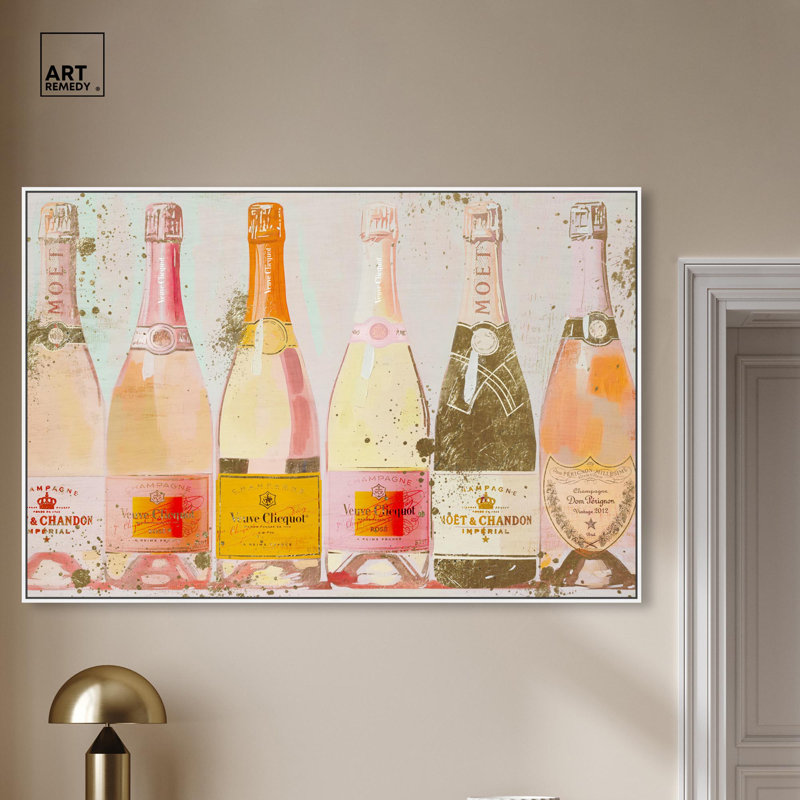 Bulle de jardin sur toile, art glamour par Art Remedy, Cadre blanc, H 11 po x l 16 po