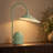 1-Light Dimmable Green Table Lamp